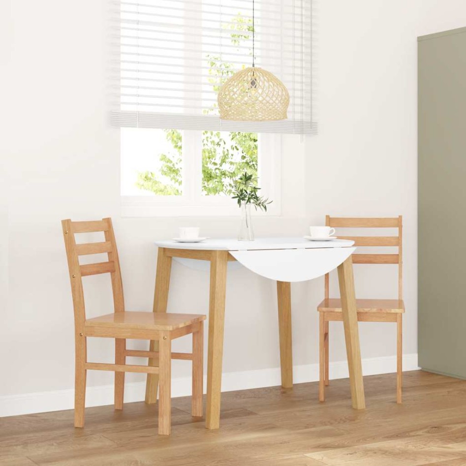 Sillas de comedor 2 unidades madera maciza de