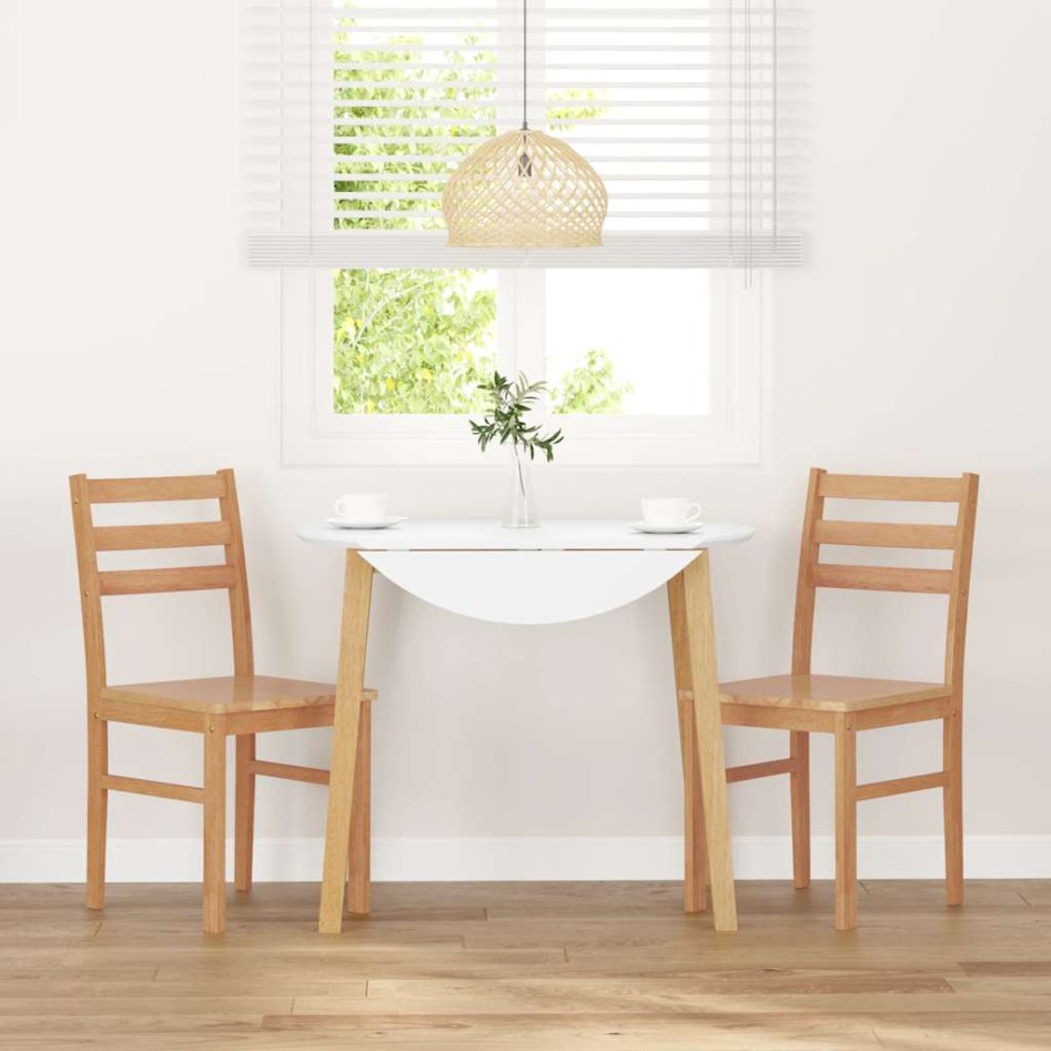 Sillas de comedor 2 unidades madera maciza de