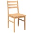 Sillas de comedor 2 unidades madera maciza de