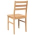 Sillas de comedor 2 unidades madera maciza de