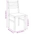 Sillas de comedor 2 unidades madera maciza de