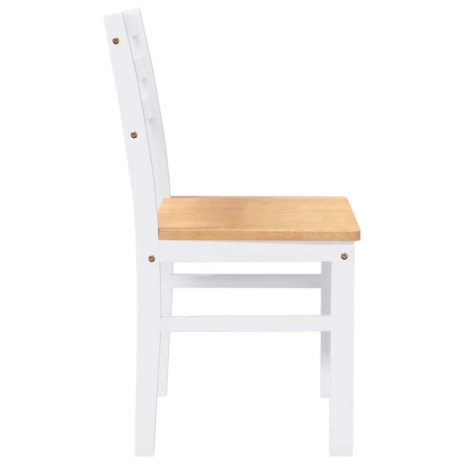 Sillas de comedor 2 unidades madera maciza de caucho