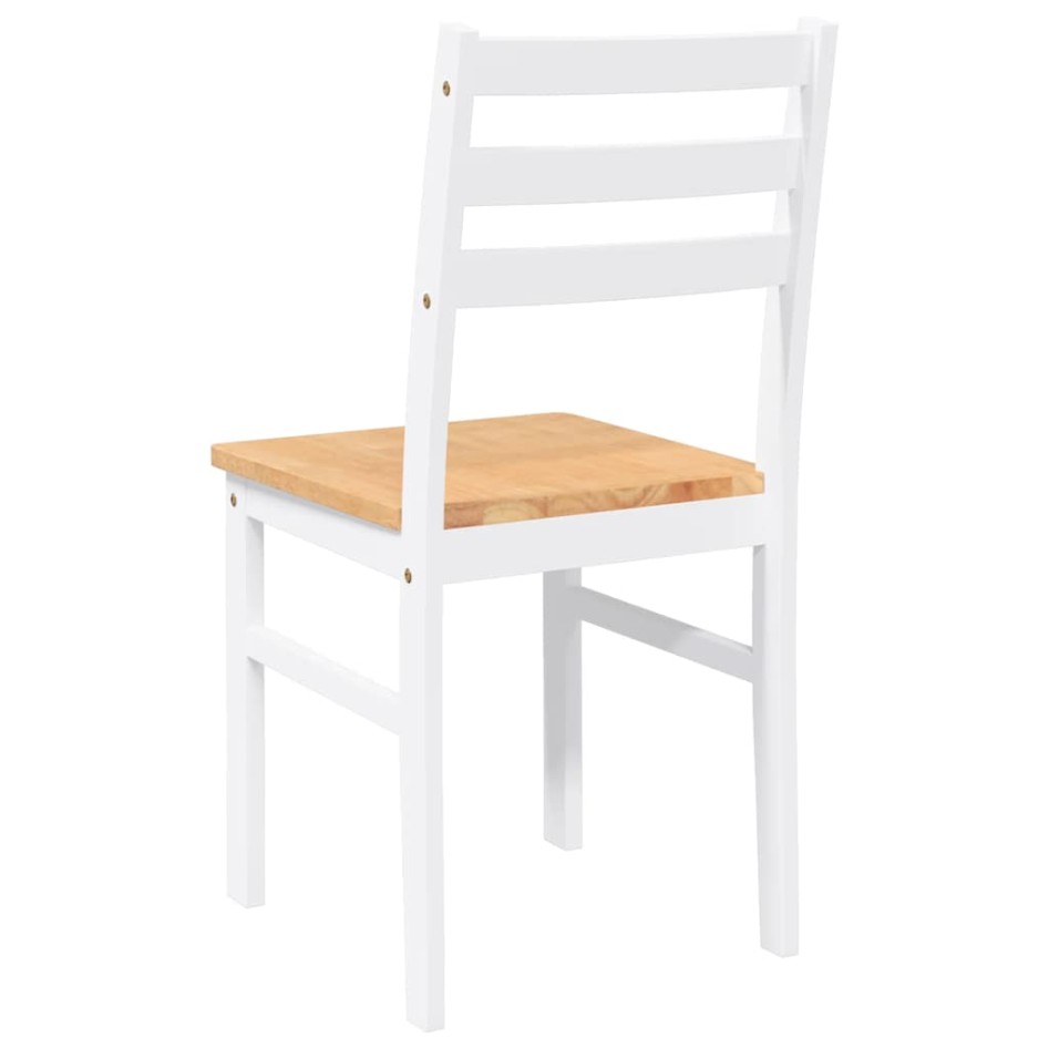 Sillas de comedor 2 unidades madera maciza de caucho