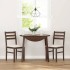 Sillas de comedor con cojines 2 uds madera maciza marrón
