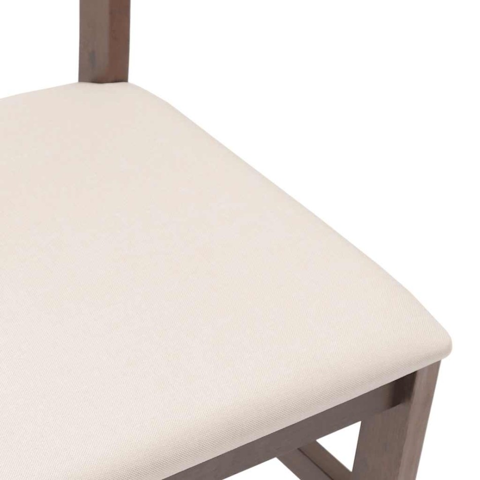 Sillas de comedor con cojines 2 uds madera maciza marrón