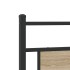 Cabecero de madera de ingeniería y acero roble Sonoma 160