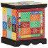 Mesilla de noche multicolor 40x35x45 cm madera maciza
