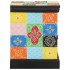 Mesilla de noche multicolor 40x35x45 cm madera maciza