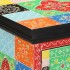 Mesilla de noche multicolor 40x35x45 cm madera maciza