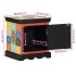Mesilla de noche multicolor 40x35x45 cm madera maciza