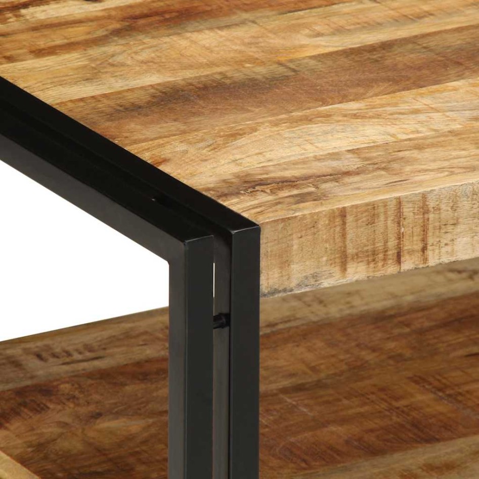 Mesa de centro 70x50x38 cm madera maciza de