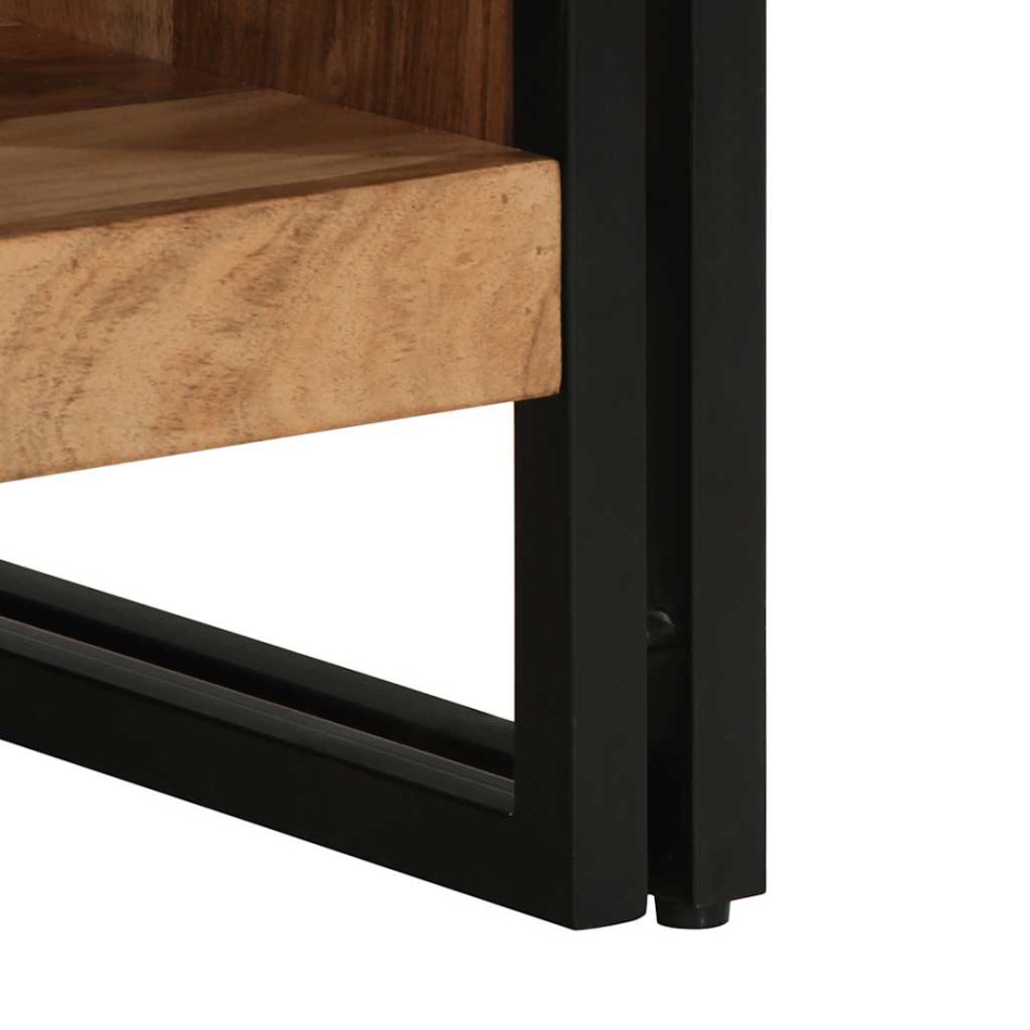 Mesa de centro madera maciza de acacia 50x50x38