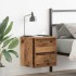 Mesillas de noche de pared 2 uds madera vieja 38x34x40