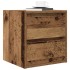 Mesillas de noche de pared 2 uds madera vieja 38x34x40