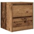Mesillas de noche de pared 2 uds madera vieja 38x34x40