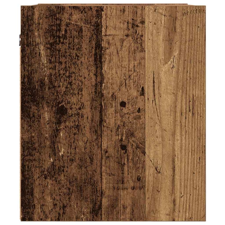 Mesillas de noche de pared 2 uds madera vieja 38x34x40