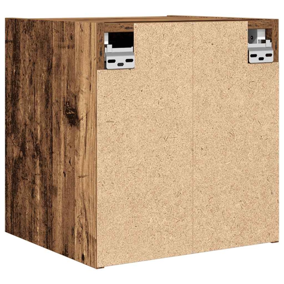 Mesillas de noche de pared 2 uds madera vieja 38x34x40
