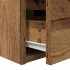 Mesillas de noche de pared 2 uds madera vieja 38x34x40