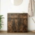 Aparador con cajón roble ahumado 80x34x76 cm madera