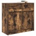 Aparador con cajón roble ahumado 80x34x76 cm madera