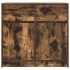 Aparador con cajón roble ahumado 80x34x76 cm madera