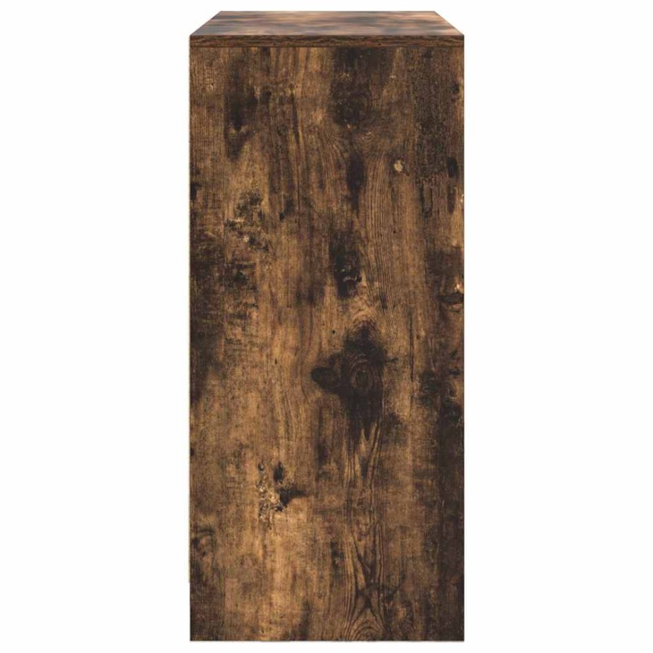 Aparador con cajón roble ahumado 80x34x76 cm madera