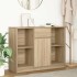 Aparador con cajón roble Sonoma 101x35x76 cm madera