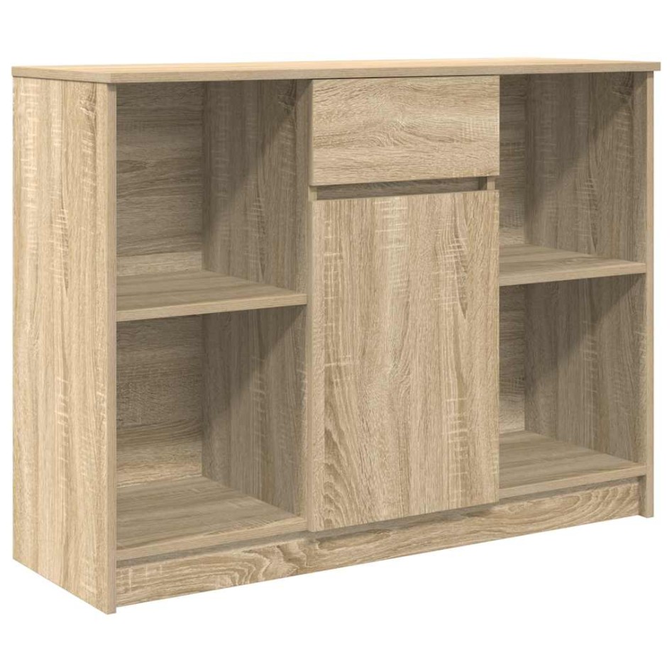 Aparador con cajón roble Sonoma 101x35x76 cm madera