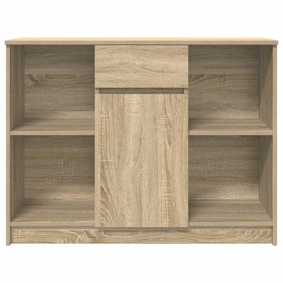 Aparador con cajón roble Sonoma 101x35x76 cm madera