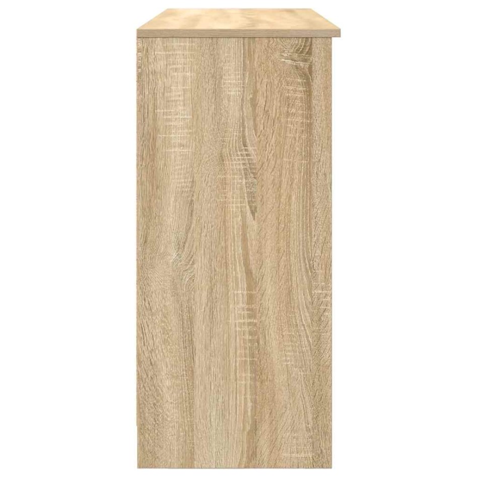 Aparador con cajón roble Sonoma 101x35x76 cm madera
