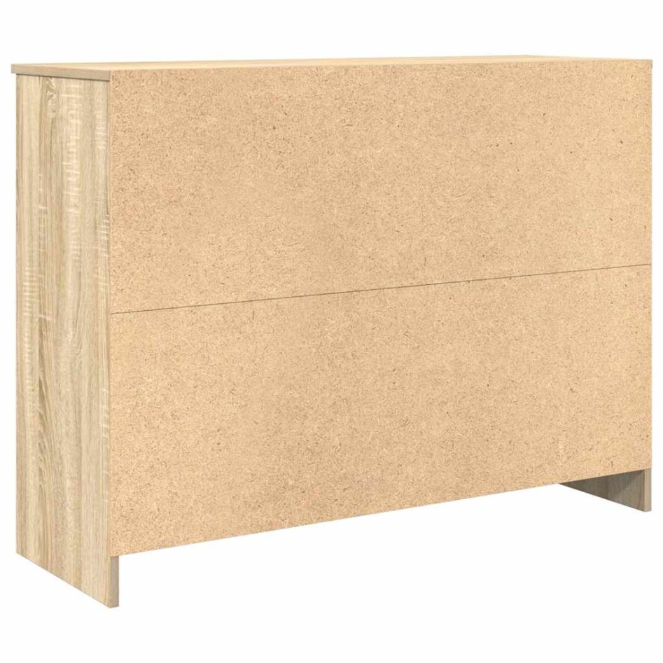 Aparador con cajón roble Sonoma 101x35x76 cm madera