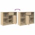 Aparador con cajón roble Sonoma 101x35x76 cm madera
