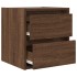 Mesillas de noche de pared 2 uds roble marrón 38x34x40