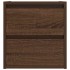 Mesillas de noche de pared 2 uds roble marrón 38x34x40