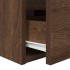 Mesillas de noche de pared 2 uds roble marrón 38x34x40