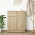 Aparador con cajón roble Sonoma 71x35x84 cm madera