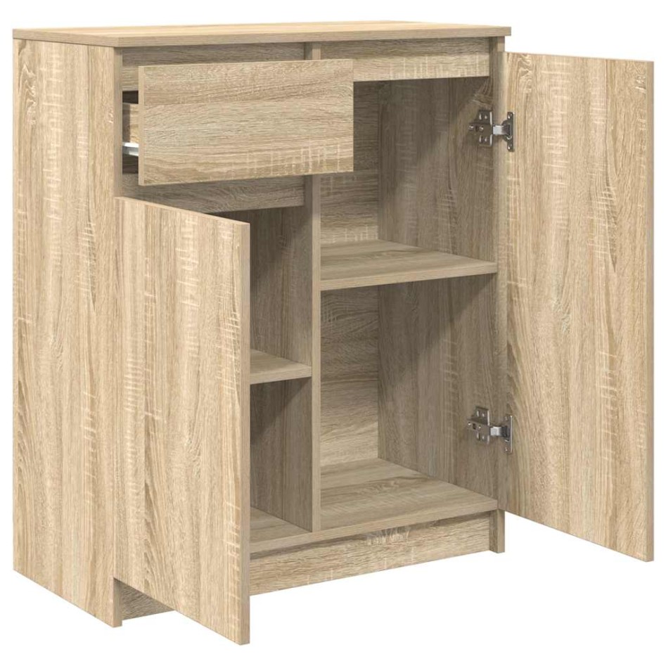 Aparador con cajón roble Sonoma 71x35x84 cm madera