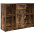 Aparador con cajón roble ahumado 101x35x76 cm madera