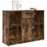 Aparador con cajón roble ahumado 101x35x76 cm madera