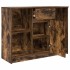 Aparador con cajón roble ahumado 101x35x76 cm madera