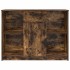 Aparador con cajón roble ahumado 101x35x76 cm madera