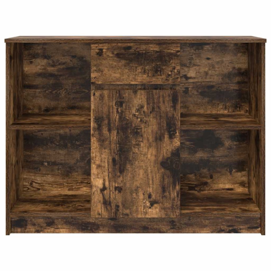 Aparador con cajón roble ahumado 101x35x76 cm madera