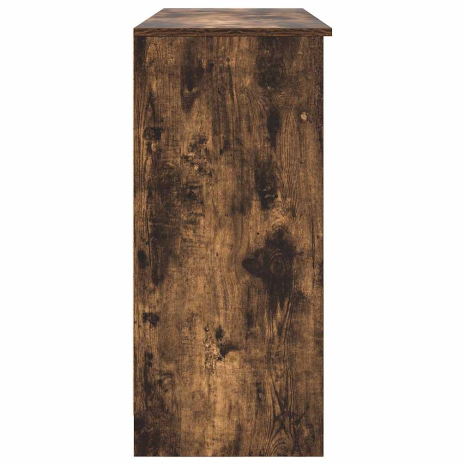 Aparador con cajón roble ahumado 101x35x76 cm madera