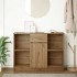 Aparador con cajón roble artisian 101x35x76cm madera