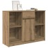 Aparador con cajón roble artisian 101x35x76cm madera