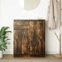 Aparador con cajón roble ahumado 71x35x84 cm madera