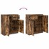 Aparador con cajón roble ahumado 71x35x84 cm madera