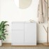 Aparador con cajón blanco 71x35x65 cm madera de