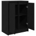 Aparador de madera de roble negro 57x34x76