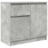 Aparador con cajón gris hormigón 71x35x65 cm madera